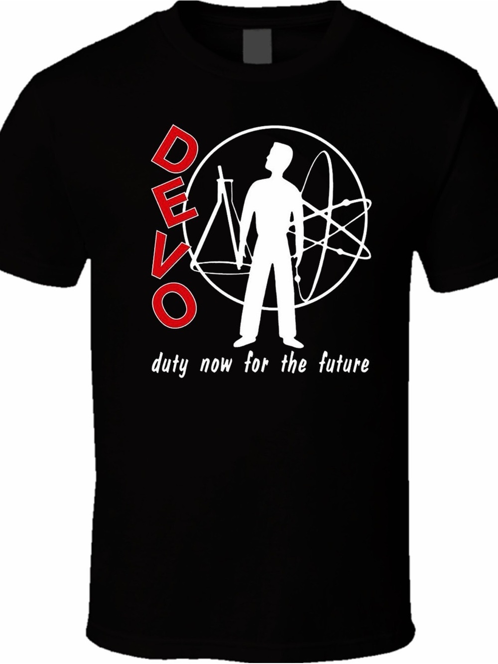 DEVO "Duty Now for the Future" 1979 Reprint Graphic T-Shirt Size Medium NWOT 80s